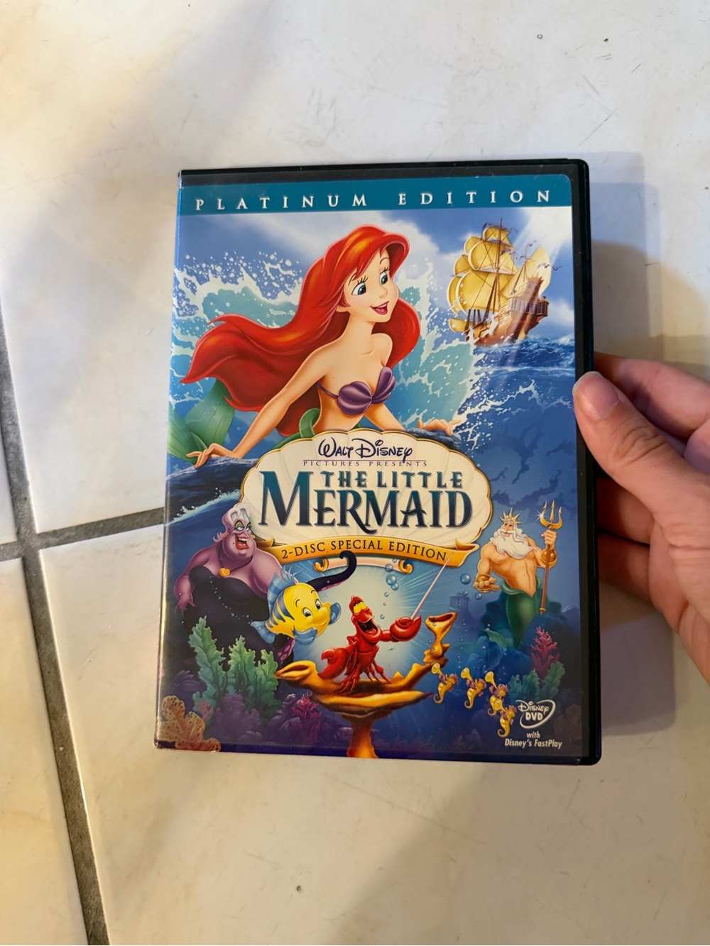 Disney The Little Mermaid Platinum Edition DVD - Blue/Red